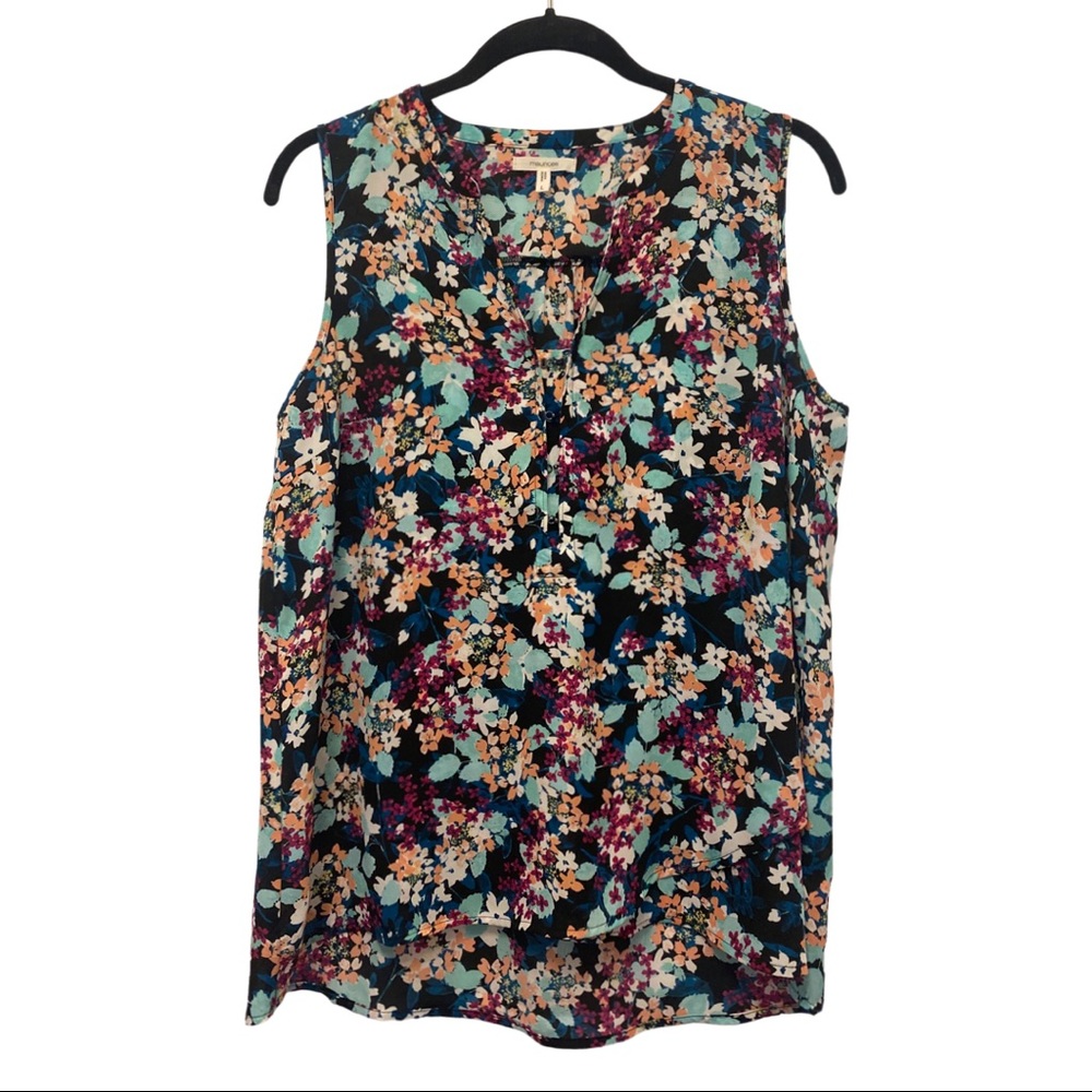 Maurices sleeveless floral blouse